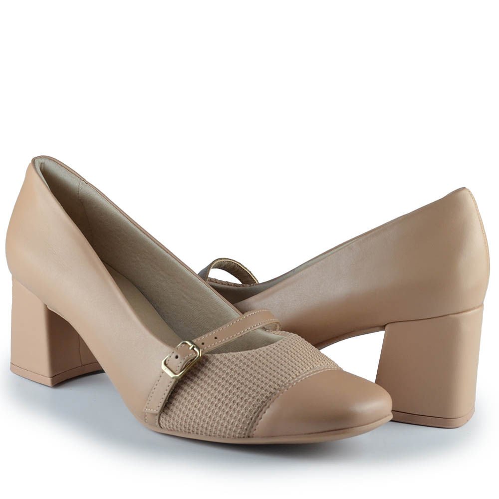 Sapato Comfortflex Feminino 2475303 Bege 6