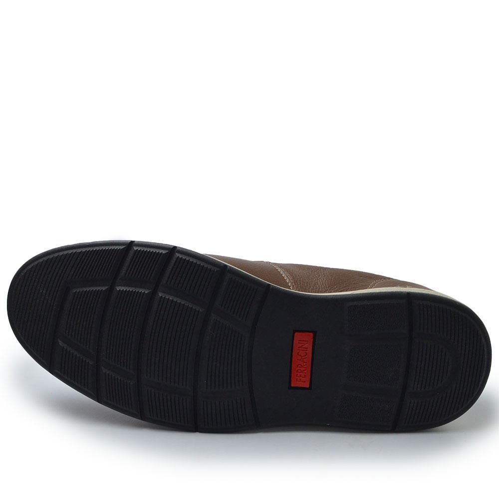 Sapato Ferracini Masculino Kingston 6156 Marrom 5
