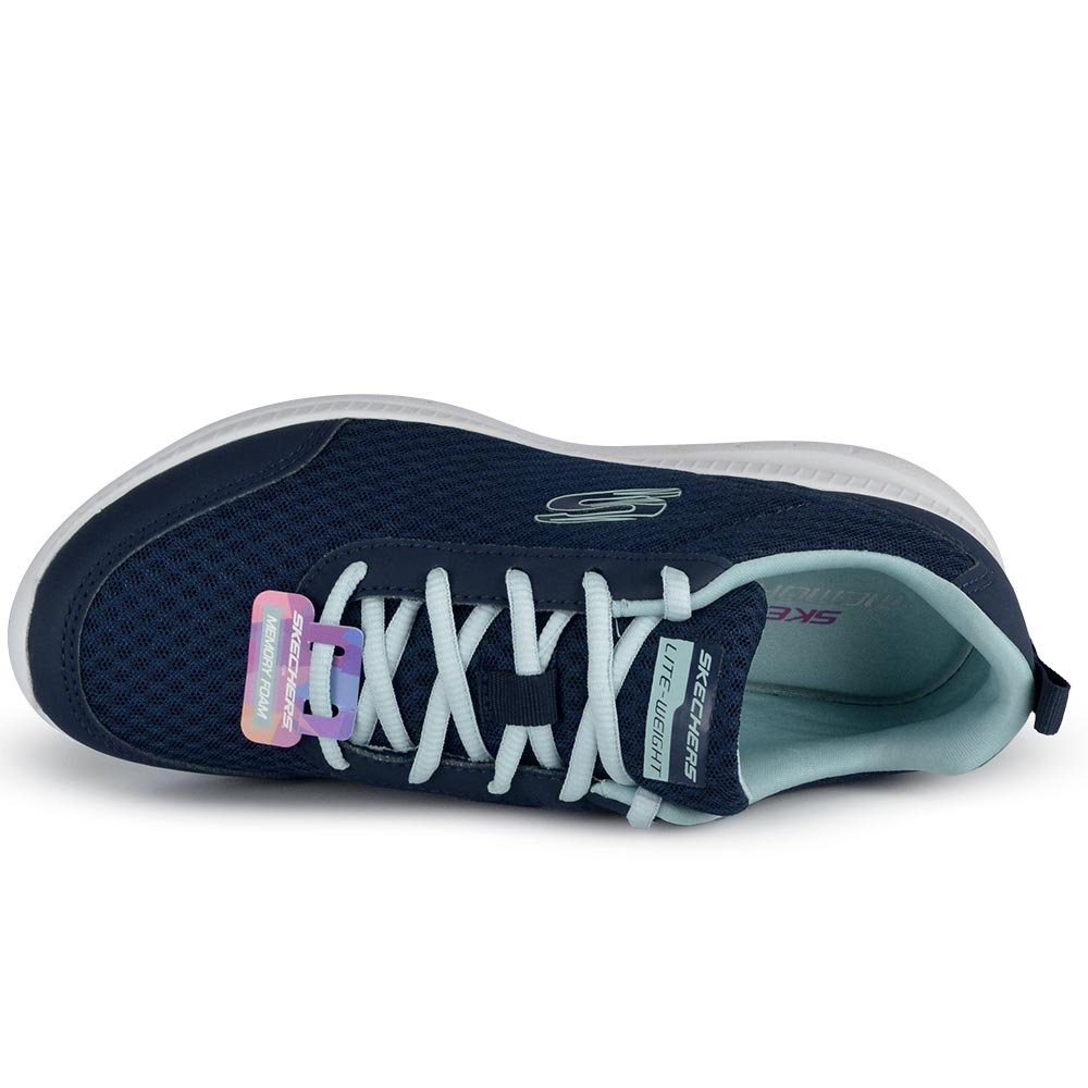 Tênis Esportivo Skechers Feminino Bountful 149219BR Azul 4