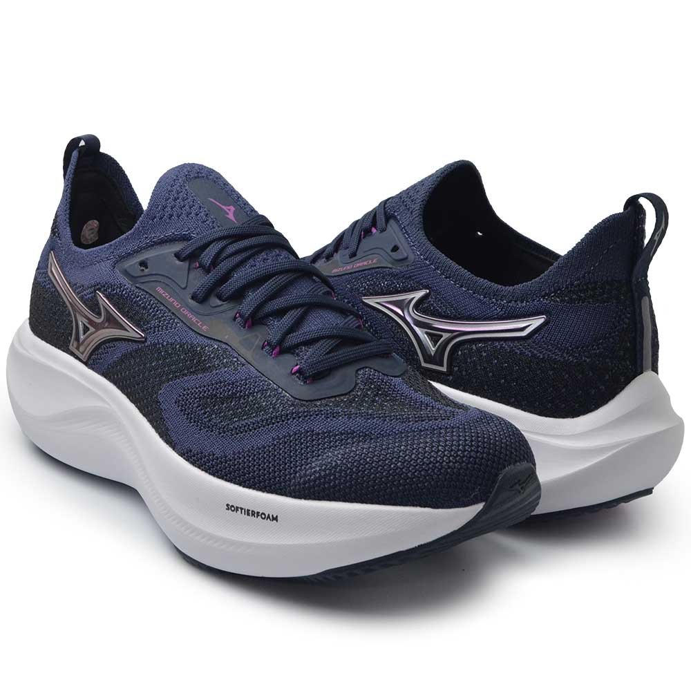 Tênis Esportivo Mizuno Feminino Oracle 101126126 Azul Marinho 6