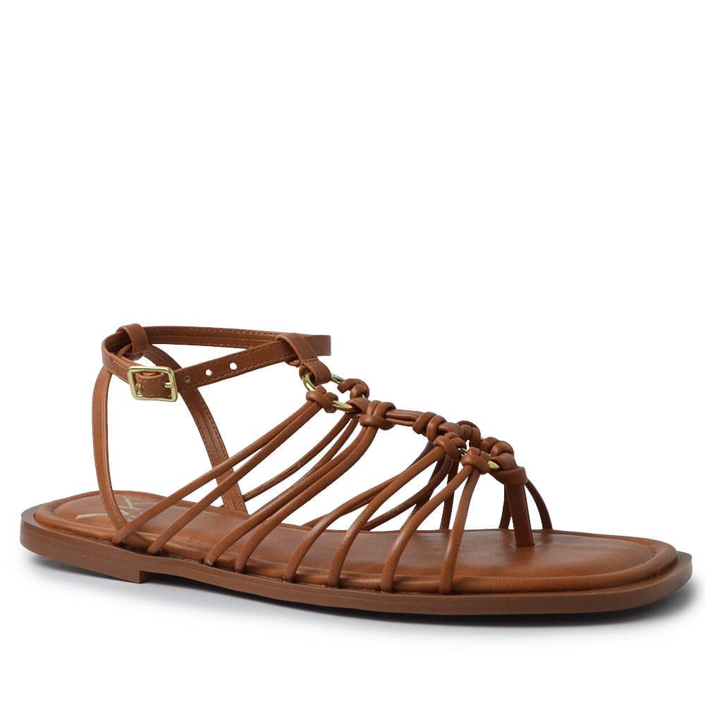 Sandália Rasteira Vero K Feminina 24008 Marrom 2