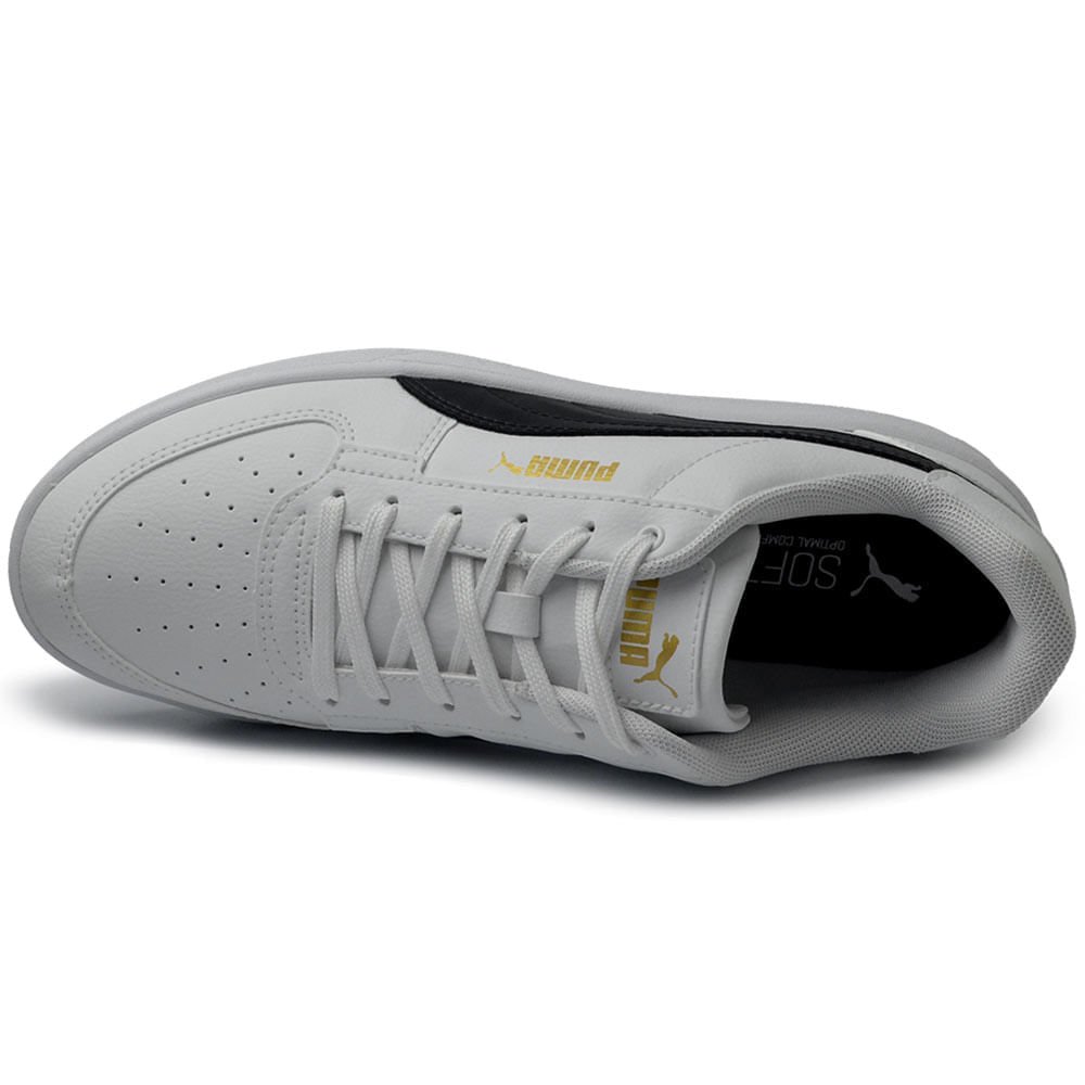 Tênis Casual Puma Masculino Caven 396330 Branco/Preto 4