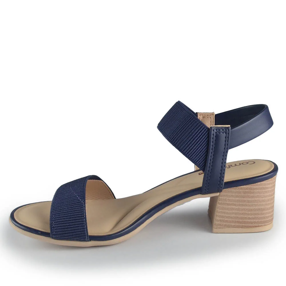 Sandália Comfortflex Feminina 2456401 Azul Marinho 3