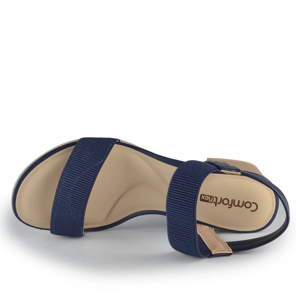 Sandália Comfortflex Feminina 2456401 Azul Marinho 4