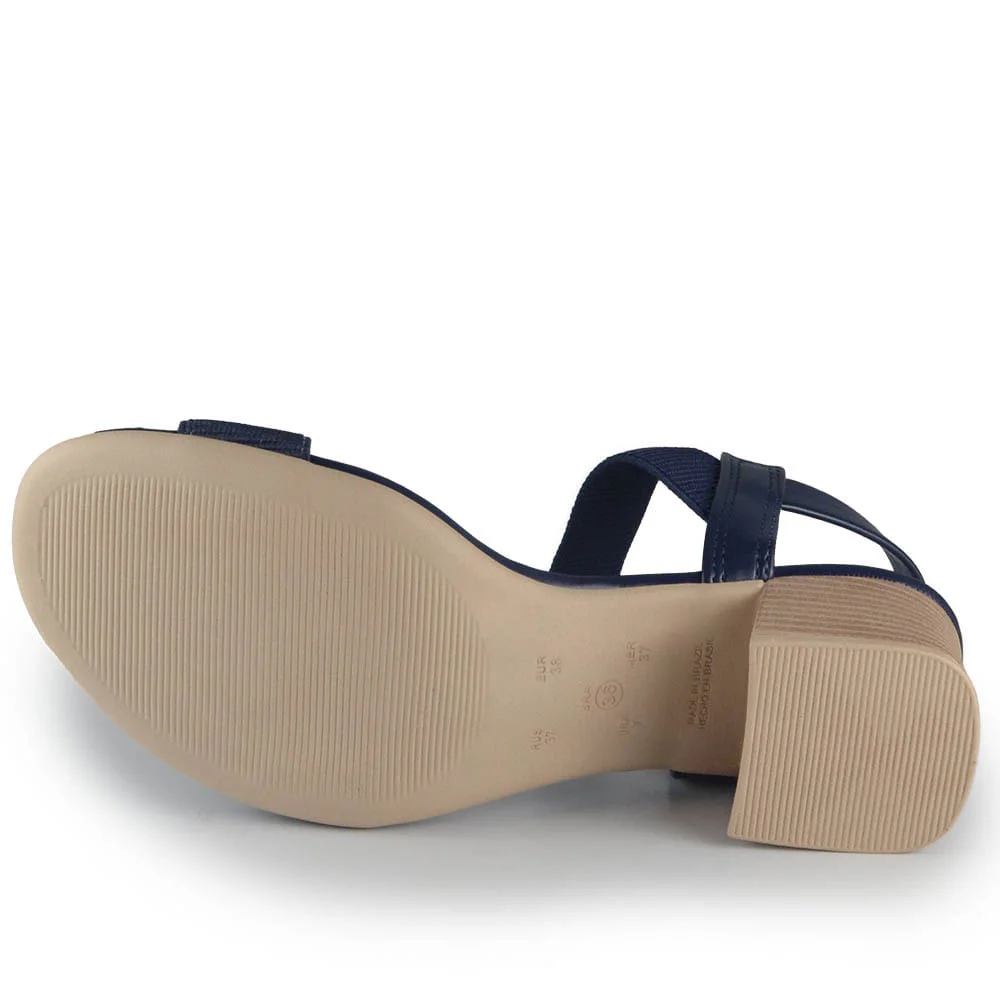 Sandália Comfortflex Feminina 2456401 Azul Marinho 5