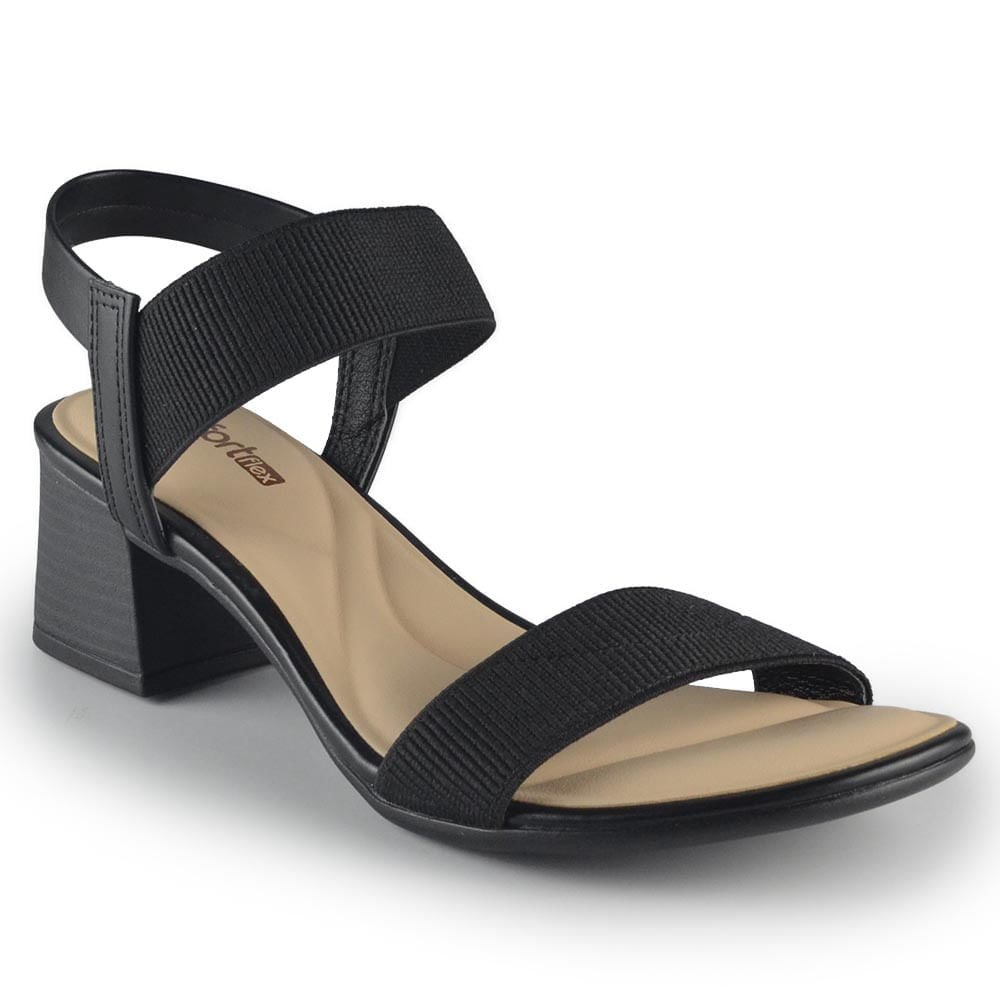 Sandália Comfortflex Feminina 2456401 Preto 2