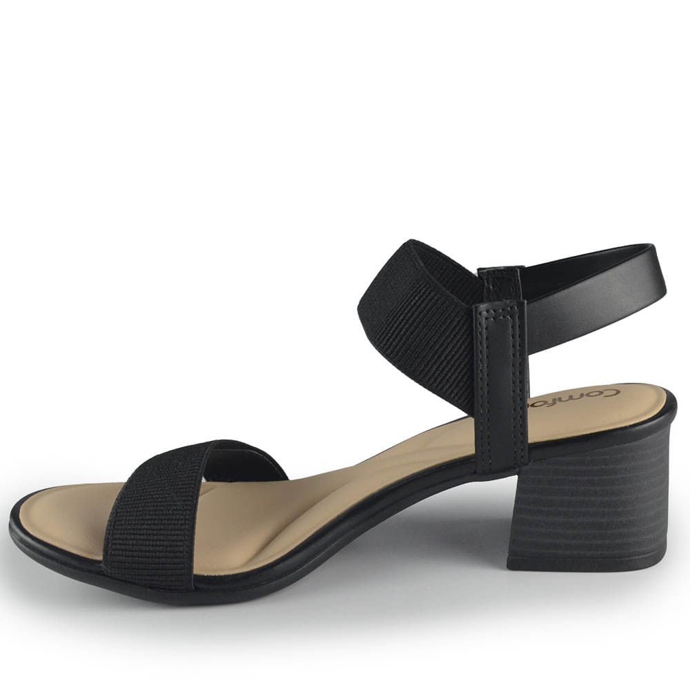 Sandália Comfortflex Feminina 2456401 Preto 3