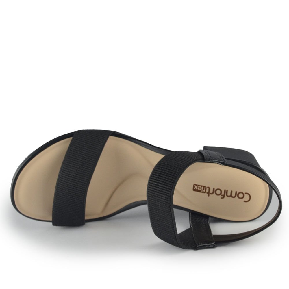 Sandália Comfortflex Feminina 2456401 Preto 4