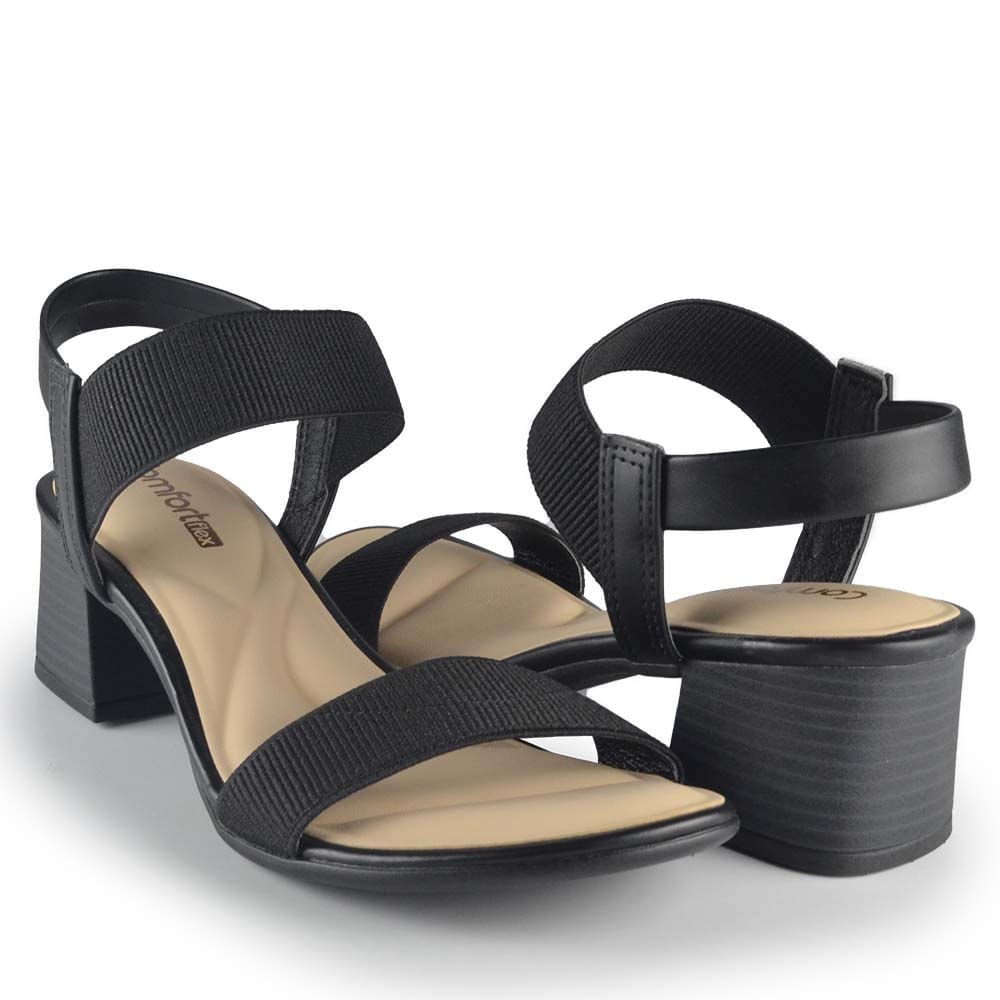 Sandália Comfortflex Feminina 2456401 Preto 6