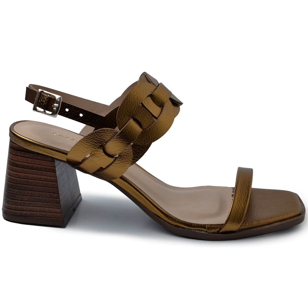 Sandália Cazzualen Feminina Salto Bloco 982.8869