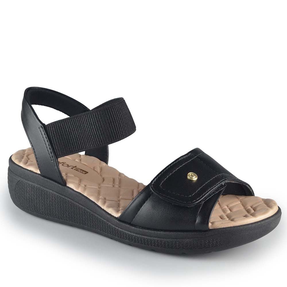 Sandália Comfortflex Feminina 2486403 Preto 2