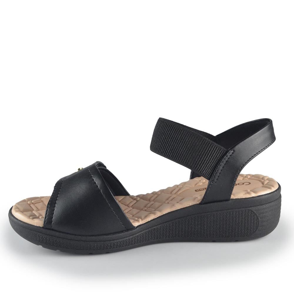 Sandália Comfortflex Feminina 2486403 Preto 3