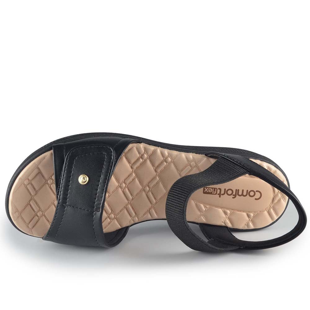 Sandália Comfortflex Feminina 2486403 Preto 4