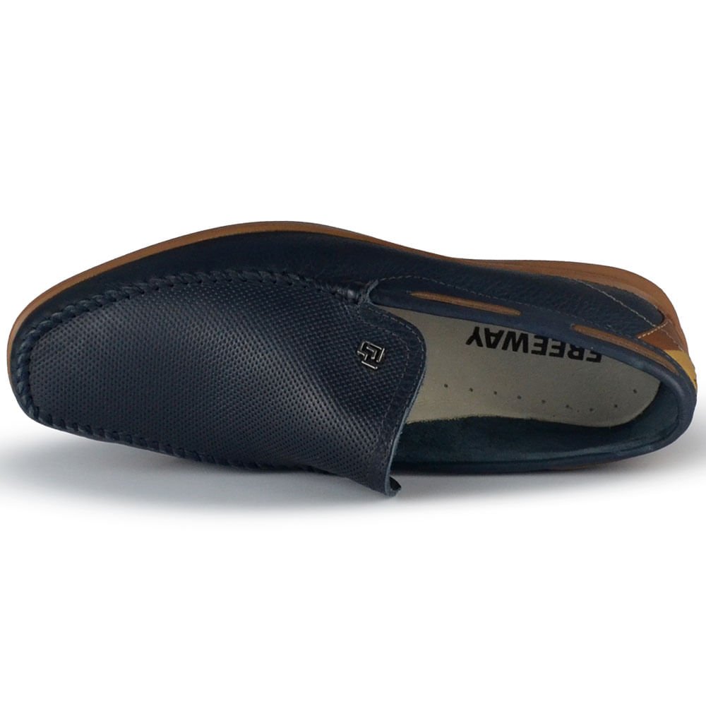 Mocassim Masculino Freeway Evora-001 Azul Marinho 3