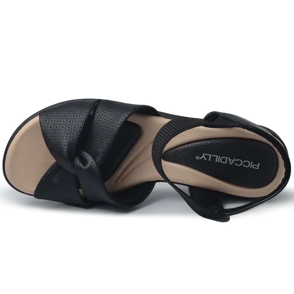 Sandália Anabela Piccadilly Feminina 540378 Preto 4