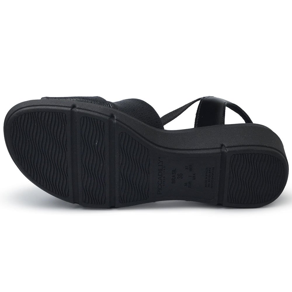 Sandália Anabela Piccadilly Feminina 540378 Preto 5