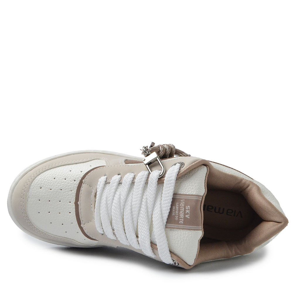 Tênis Casual Via Marte Feminino 209-014-13 Bege 2