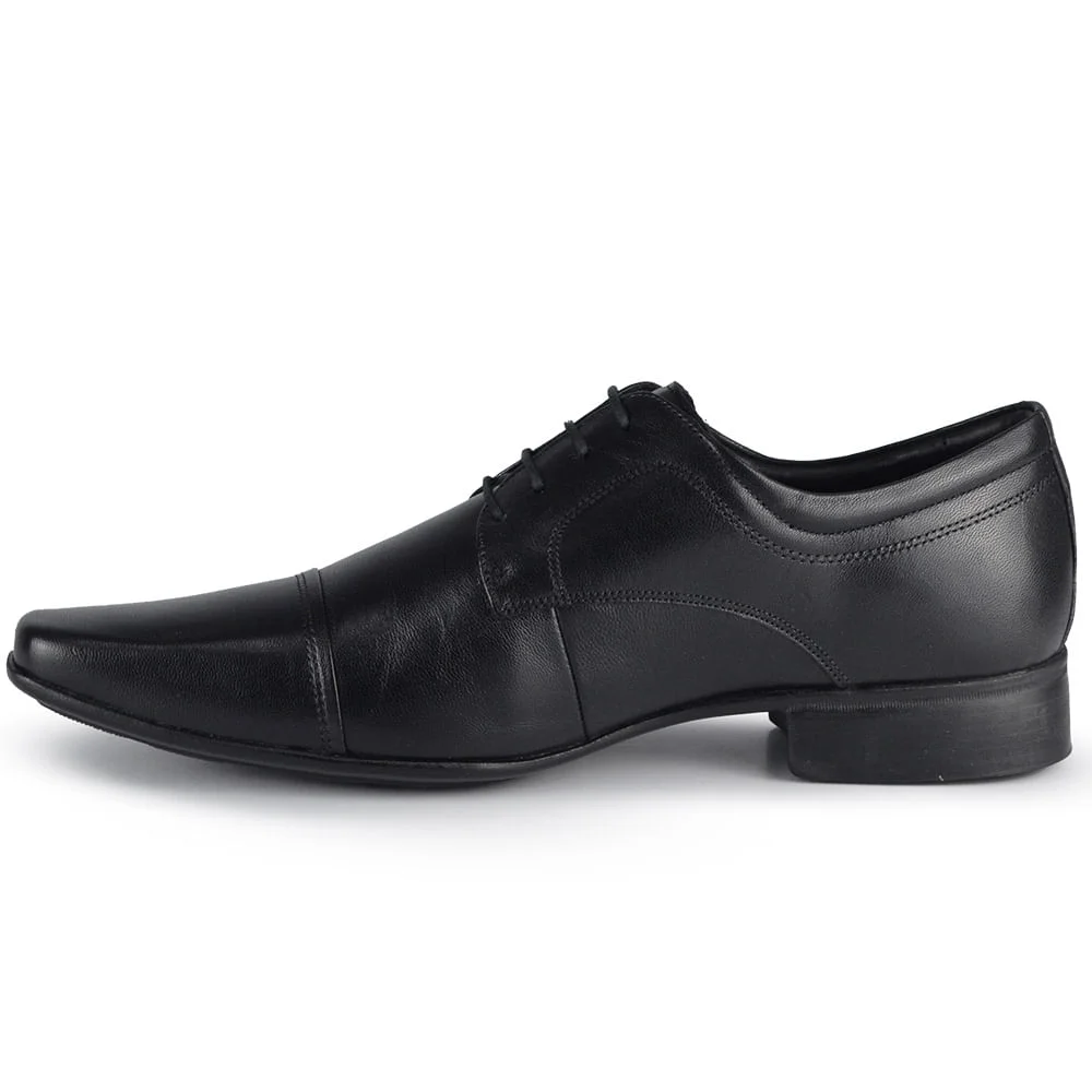 Sapato Social Jota Pe Masculino Air Vinitti - Couro 77600 Preto 3