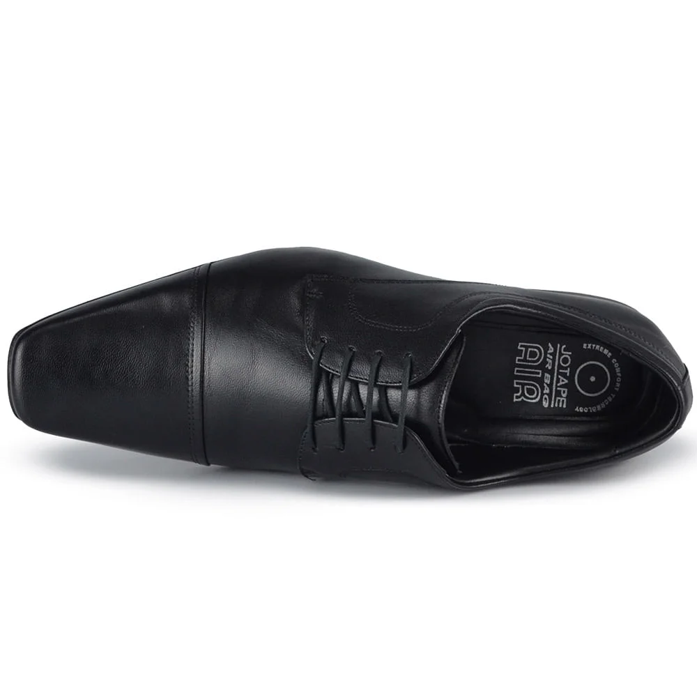 Sapato Social Jota Pe Masculino Air Vinitti - Couro 77600 Preto 4