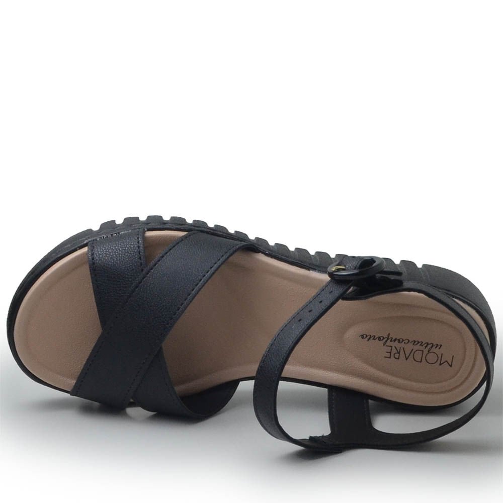 Sandália Anabela Modare Feminina 7197.101 Preto 4