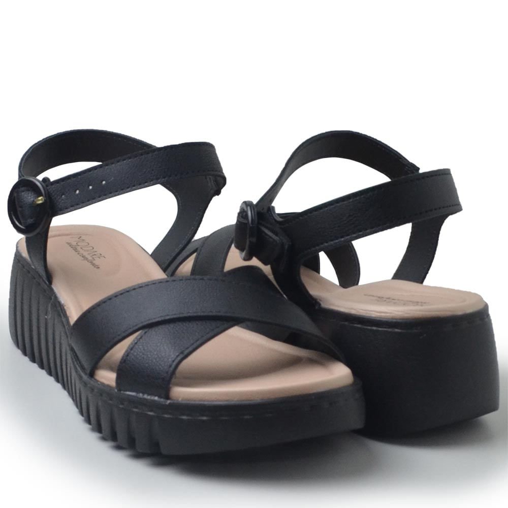 Sandália Anabela Modare Feminina 7197.101 Preto 6