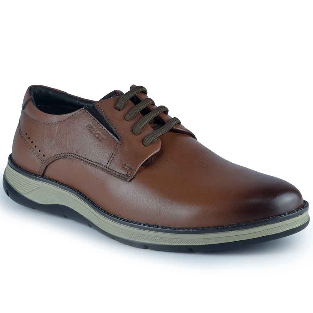 Sapato Social Masculino Ferracini Fluence Couro 5550 Marrom 2