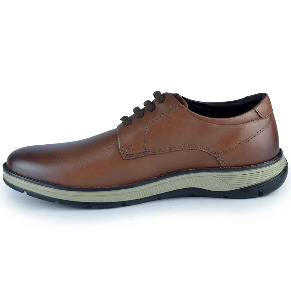 Sapato Social Masculino Ferracini Fluence Couro 5550 Marrom 3