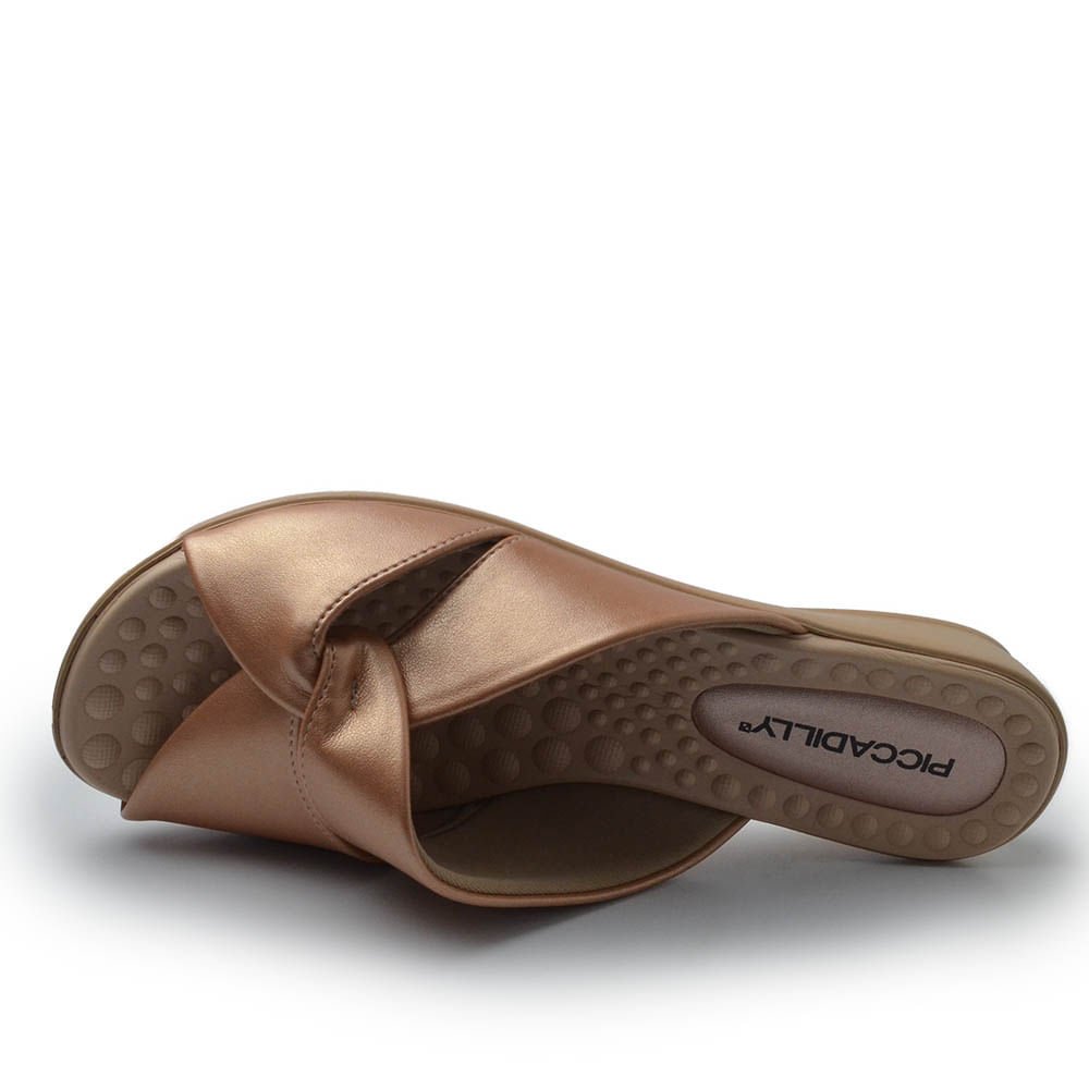 Tamanco Piccadilly Feminino 500376 Rose Gold 4