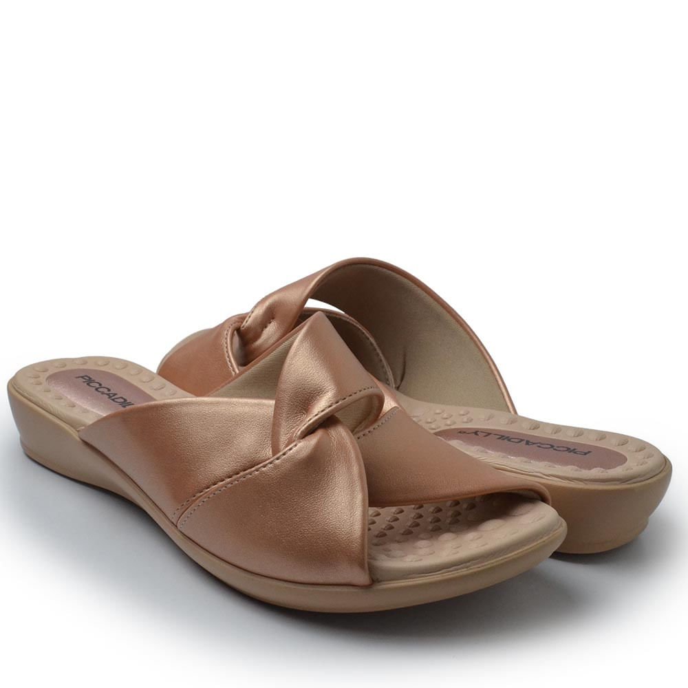 Tamanco Piccadilly Feminino 500376 Rose Gold 6