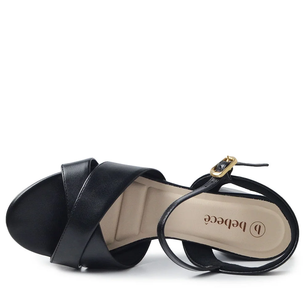 Sandália Salto Alto Bebecê Feminina T5031-359 Preto 4