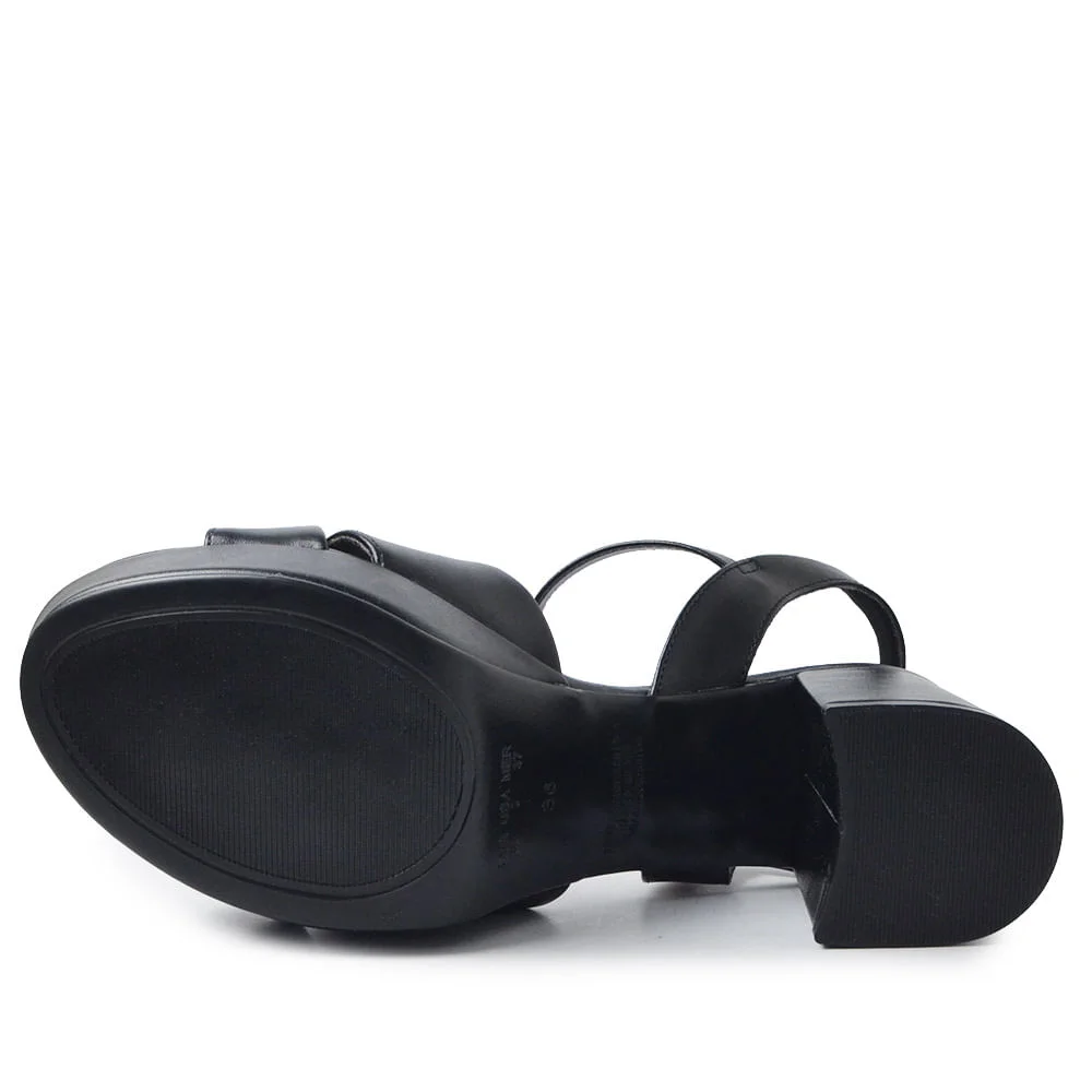 Sandália Salto Alto Bebecê Feminina T5031-359 Preto 5