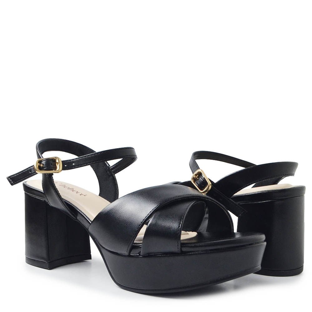 Sandália Salto Alto Bebecê Feminina T5031-359 Preto 6