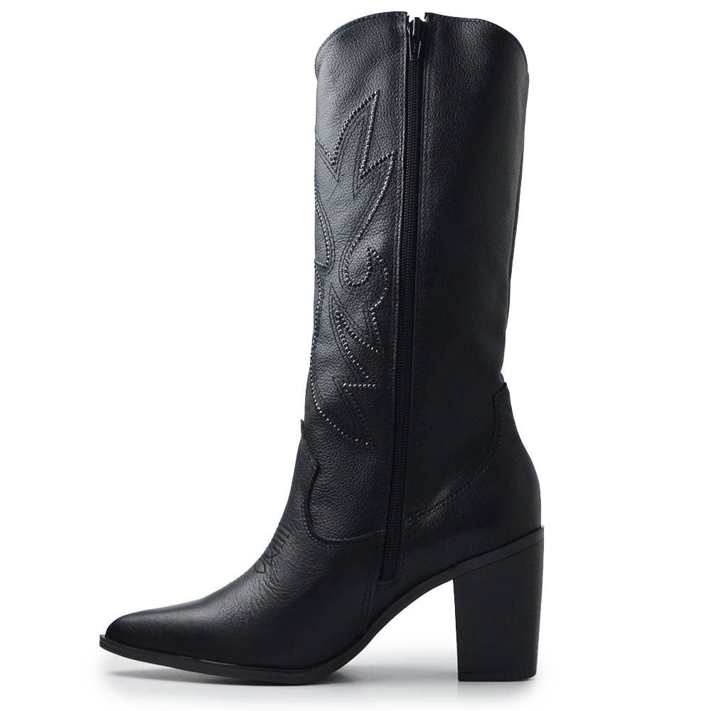 Bota Via Marte Feminina 079-013-02 Preto 3