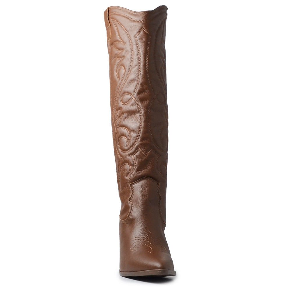 Bota Western Via Marte Feminina 079-012-02 Marrom 4