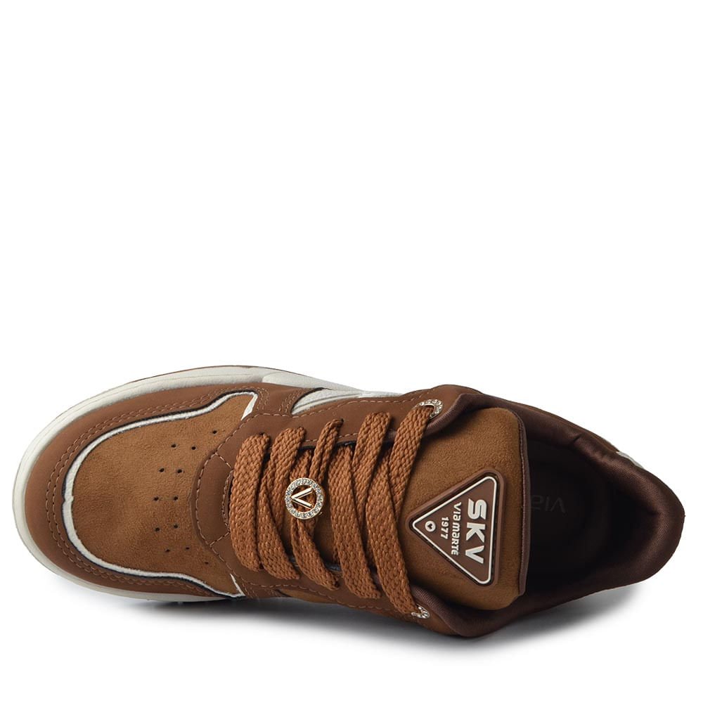 Tênis Casual Via Marte Feminino 276-007-11 Marrom 4