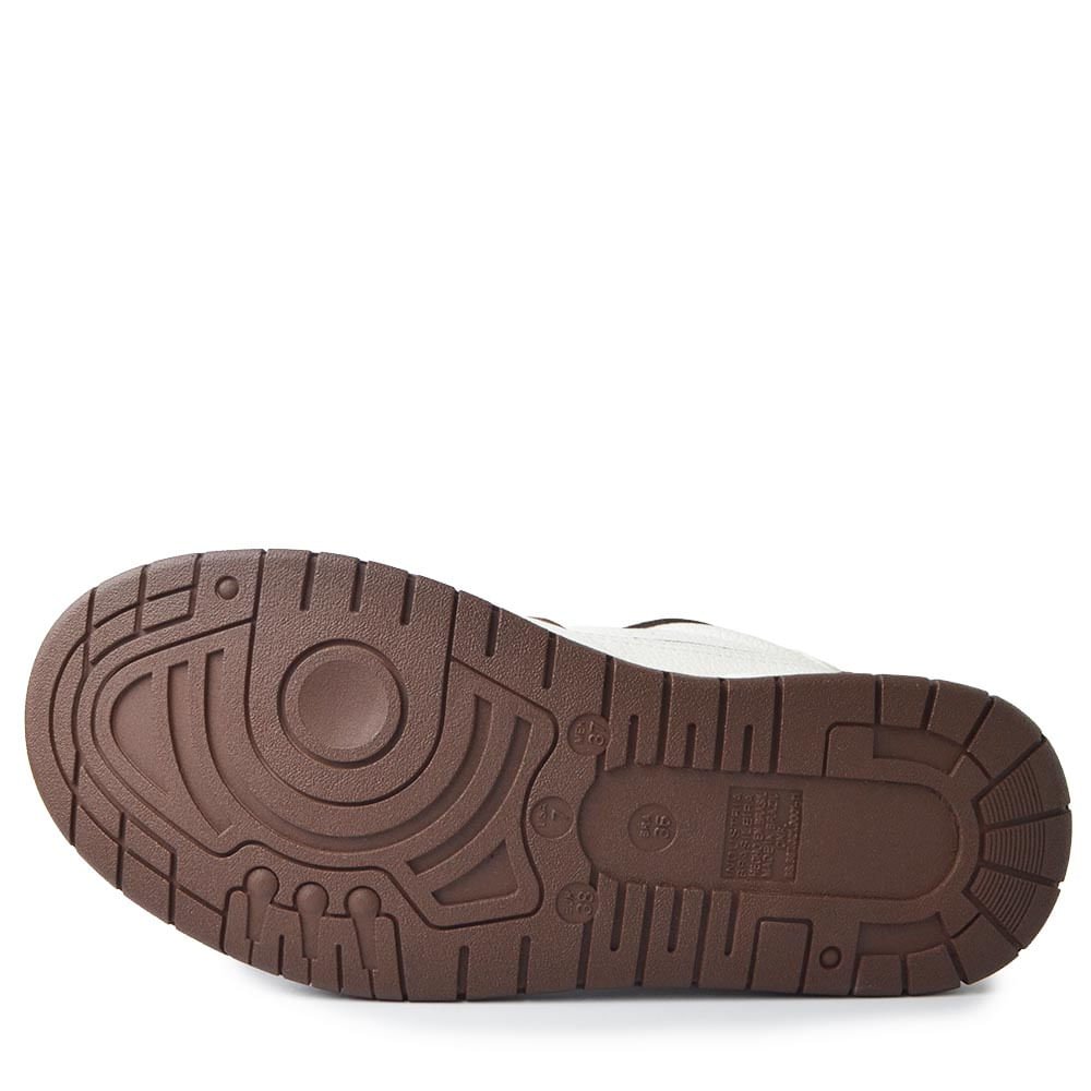 Tênis Casual Via Marte Feminino 276-012-13 Branco/Marrom 5