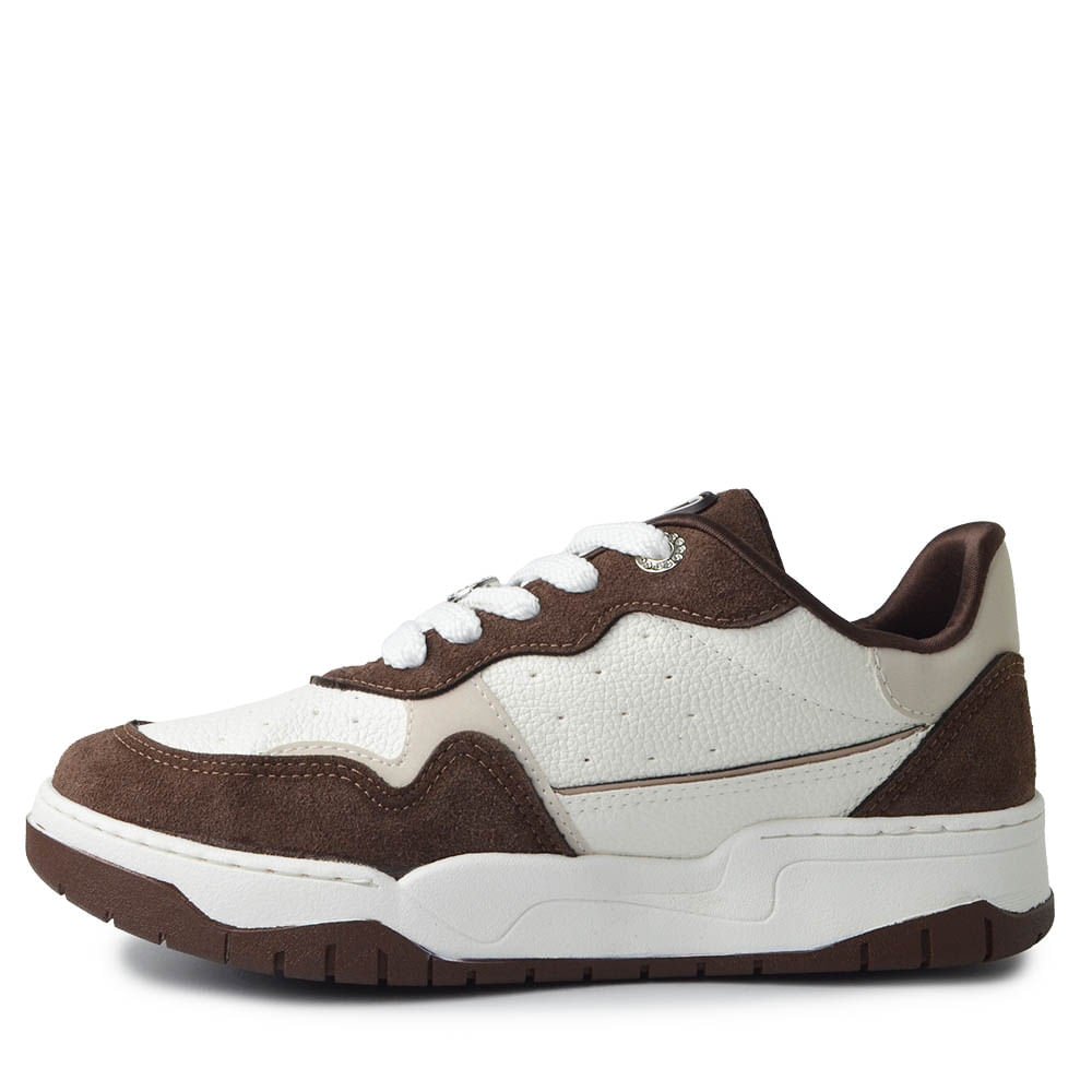 Tênis Casual Via Marte Feminino 276-012-13 Branco/Marrom 3