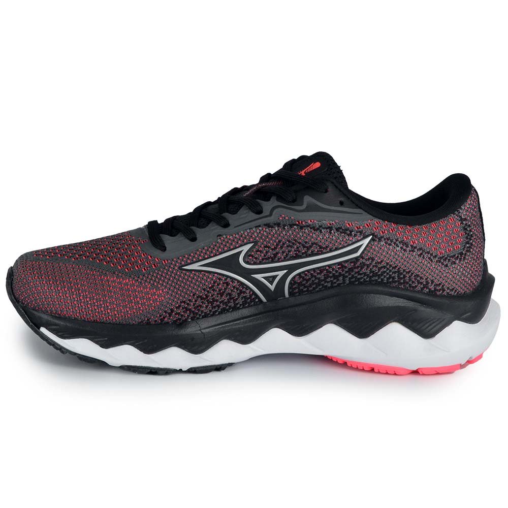 Tênis Esportivo Mizuno Feminino Wave Way 4 Vermelho/Preto 6