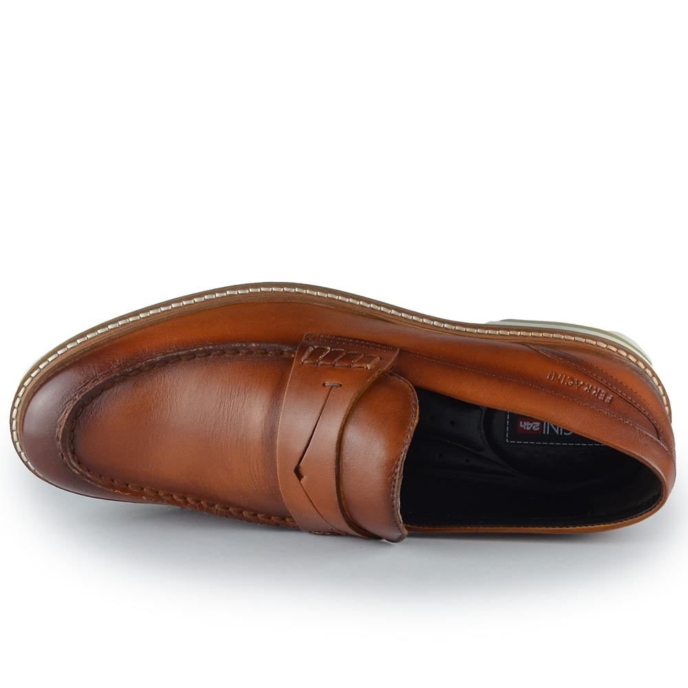 Sapato Social Masculino Ferracini Cincy 3405 Marrom 4