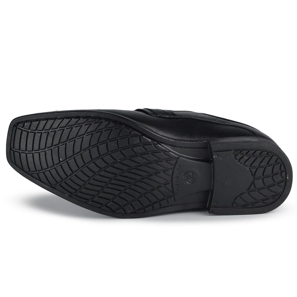 Sapato Social Masculino Zapattero Flex Couro 8286 Preto 5