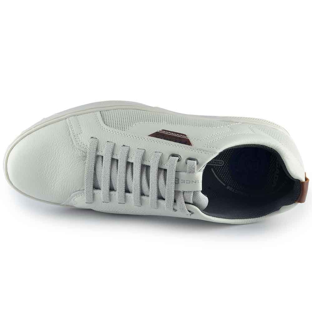 Sapatênis Masculino Pegada Couro 110602 Branco 4