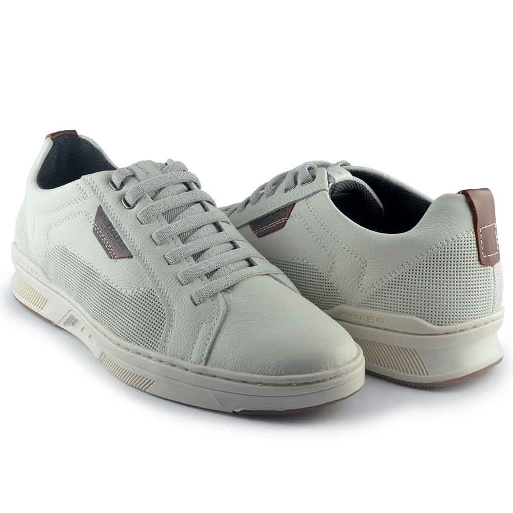 Sapatênis Masculino Pegada Couro 110602 Branco 6
