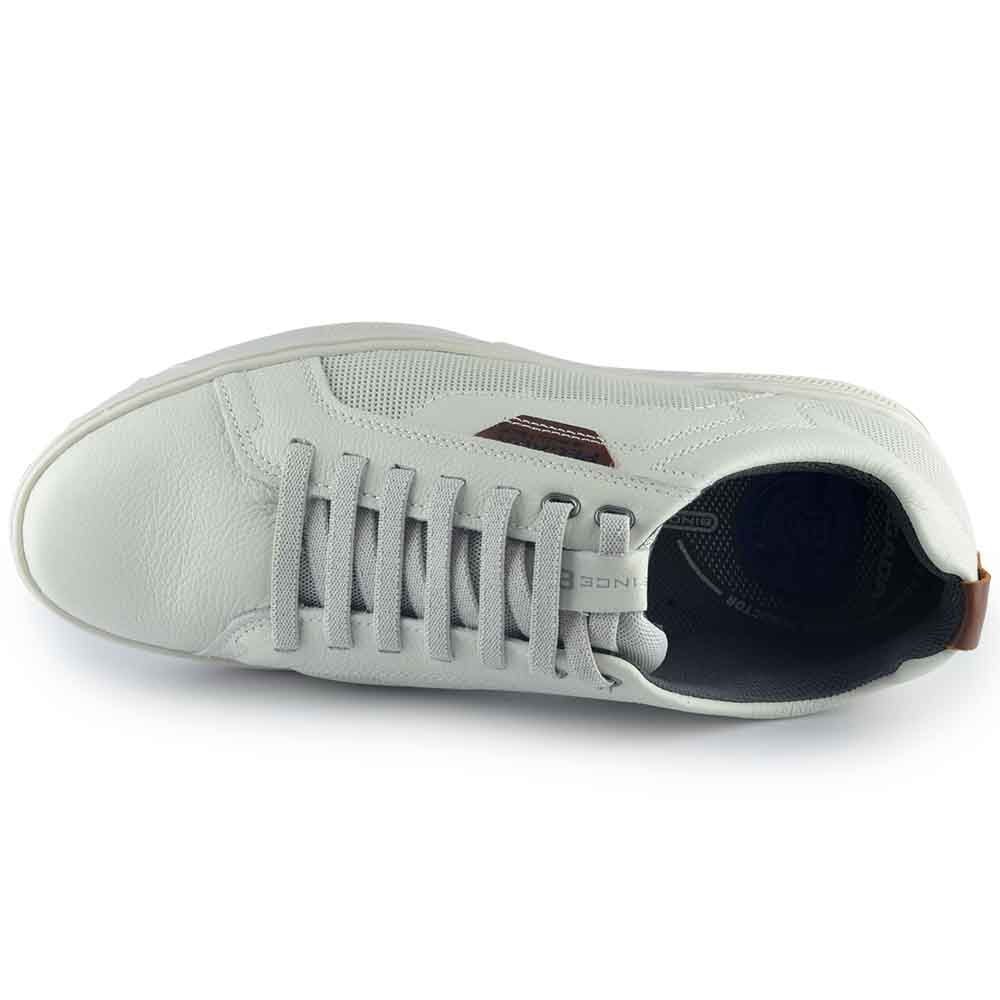 Sapatênis Masculino Pegada Couro 110602 Branco 4