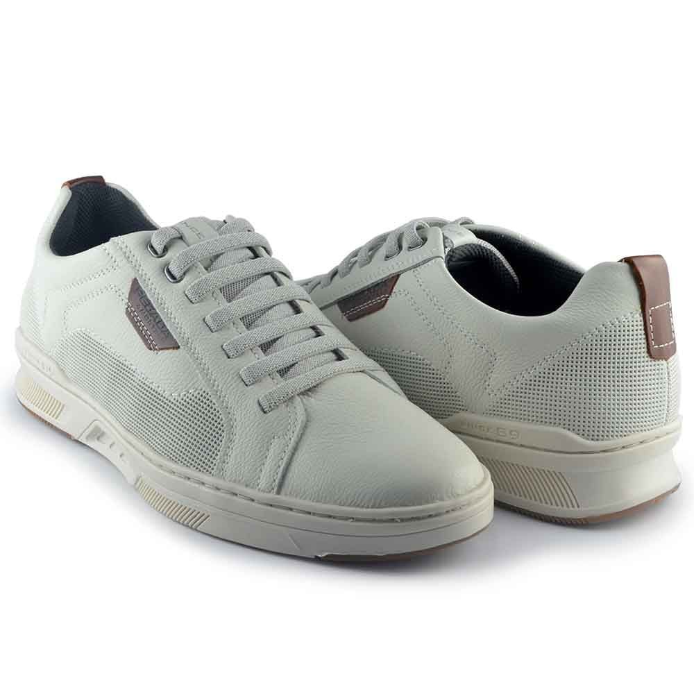 Sapatênis Masculino Pegada Couro 110602 Branco 6