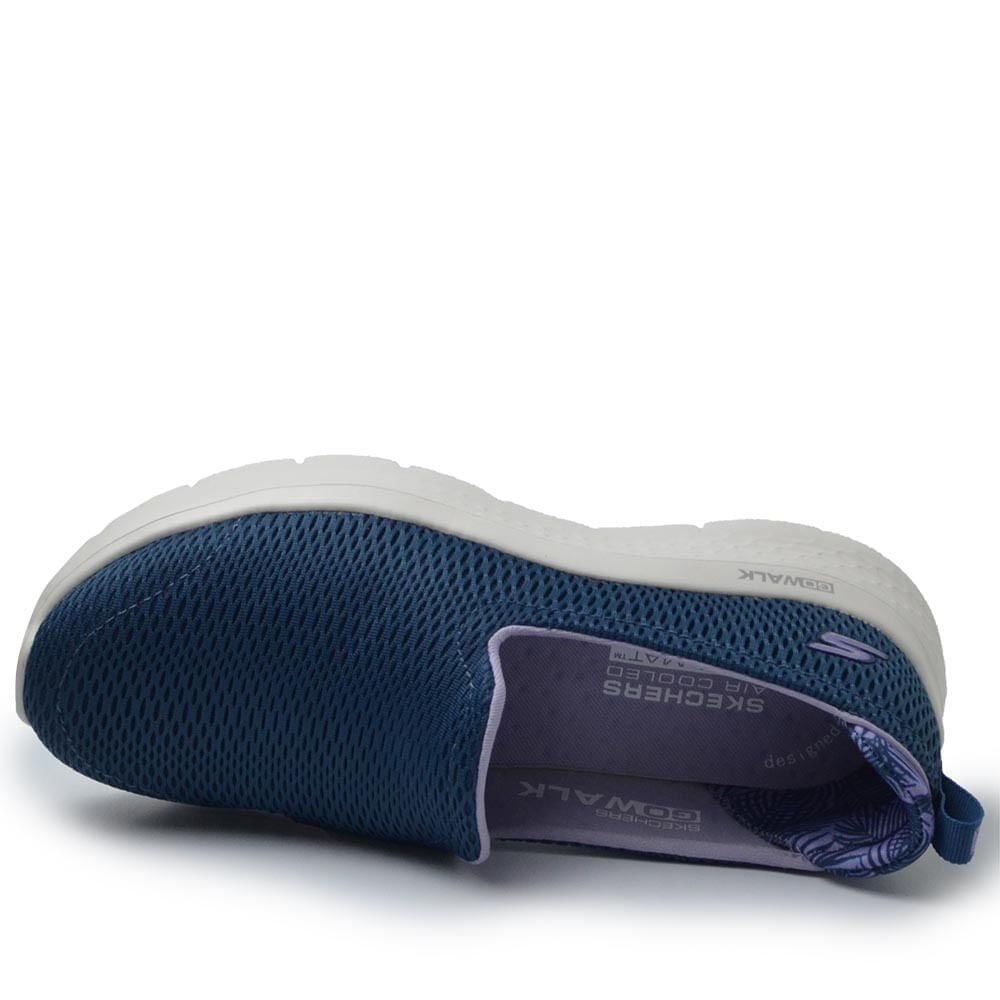 Tênis Casual Skechers Feminino Go Walk 896253 Azul Marinho 4