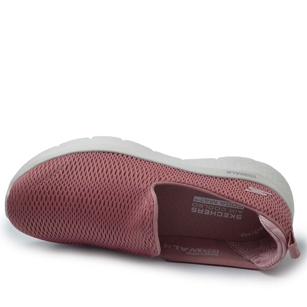Tênis Casual Skechers Feminino Go Walk 896253 Rosa 4