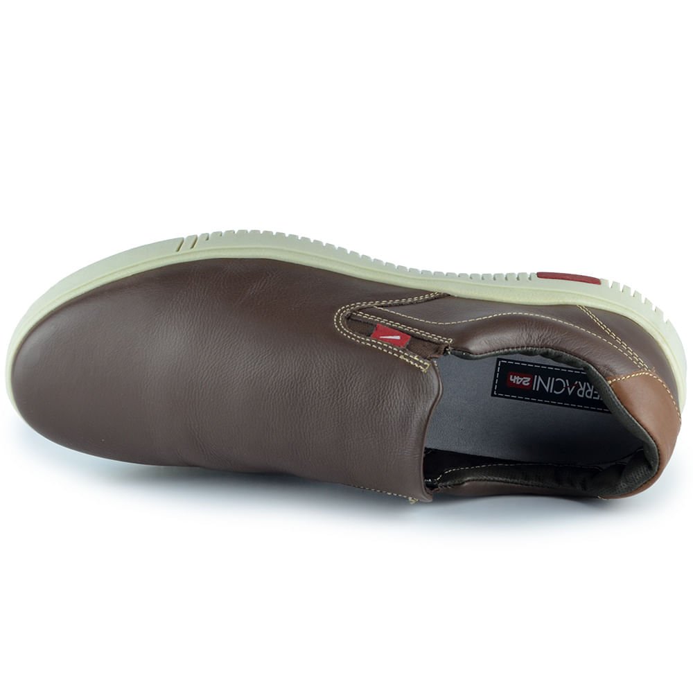 Sapatênis Masculino Ferracini Fênix Slip On Marrom 4