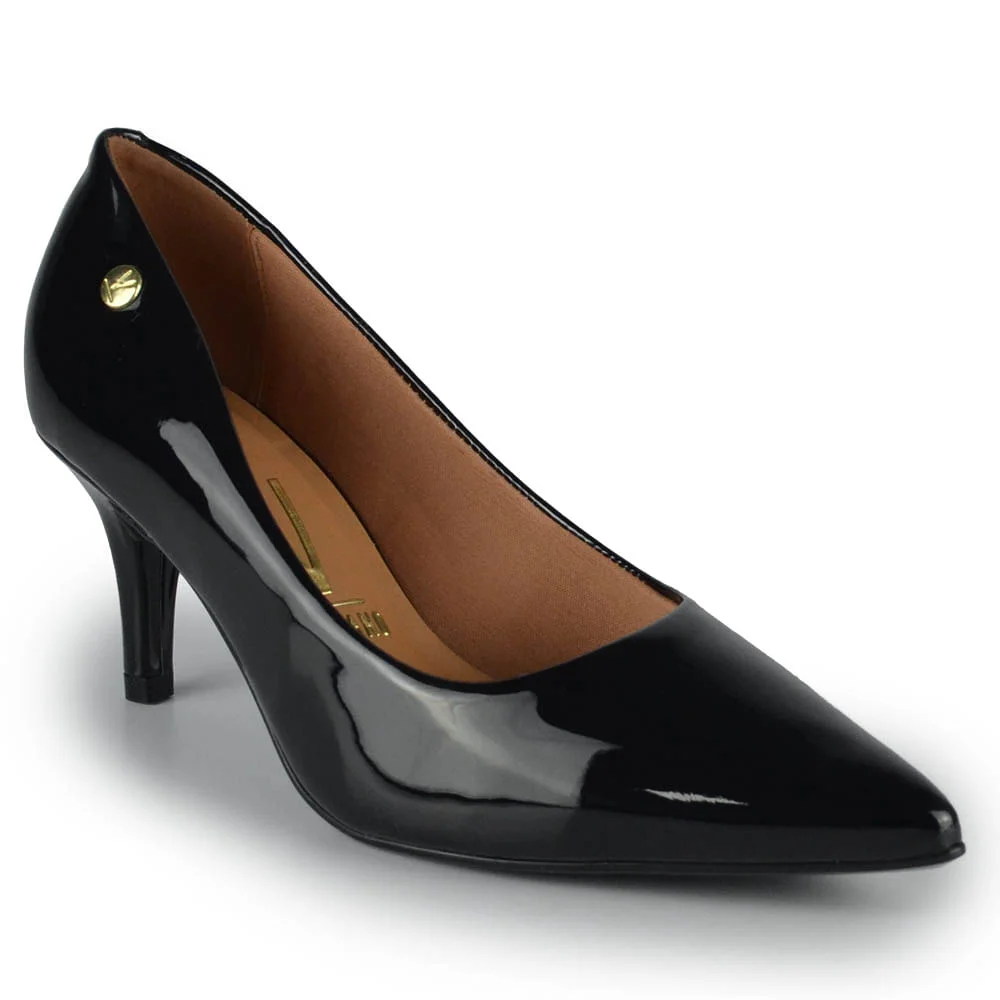 Scarpin Vizzano Feminino 1185.702 Verniz Preto 2