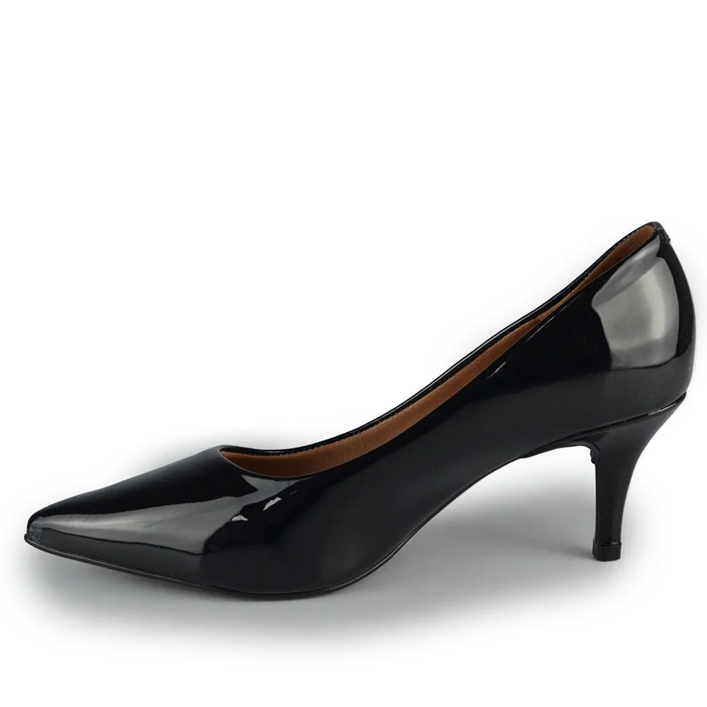 Scarpin Vizzano Feminino 1185.702 Verniz Preto 3
