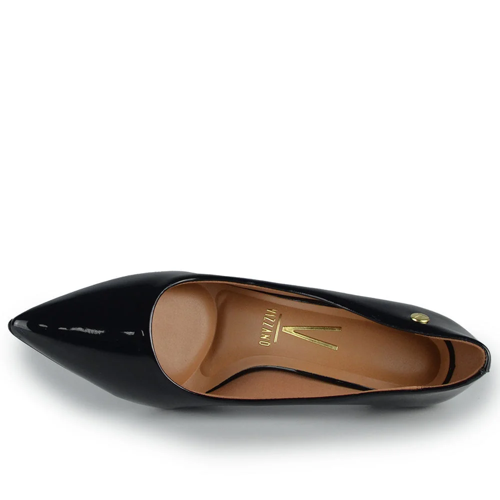 Scarpin Vizzano Feminino 1185.702 Verniz Preto 4